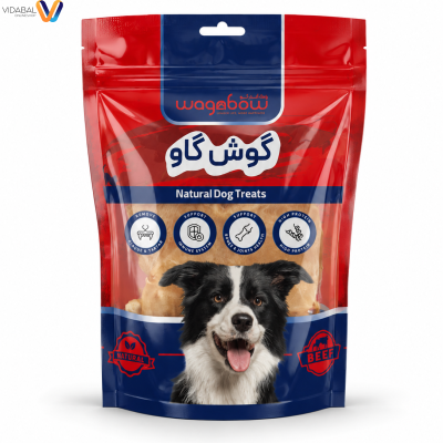 تشویقی سگ وگن بو مدل گوش گاو